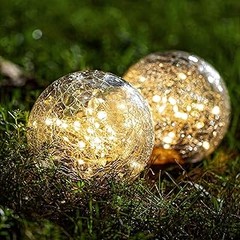 Bolas de luz para jardín