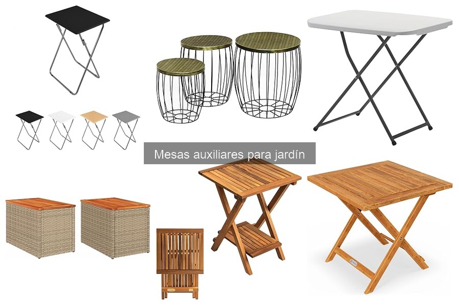 Cómo Elegir la Mesa Auxiliar Perfecta para Jardín