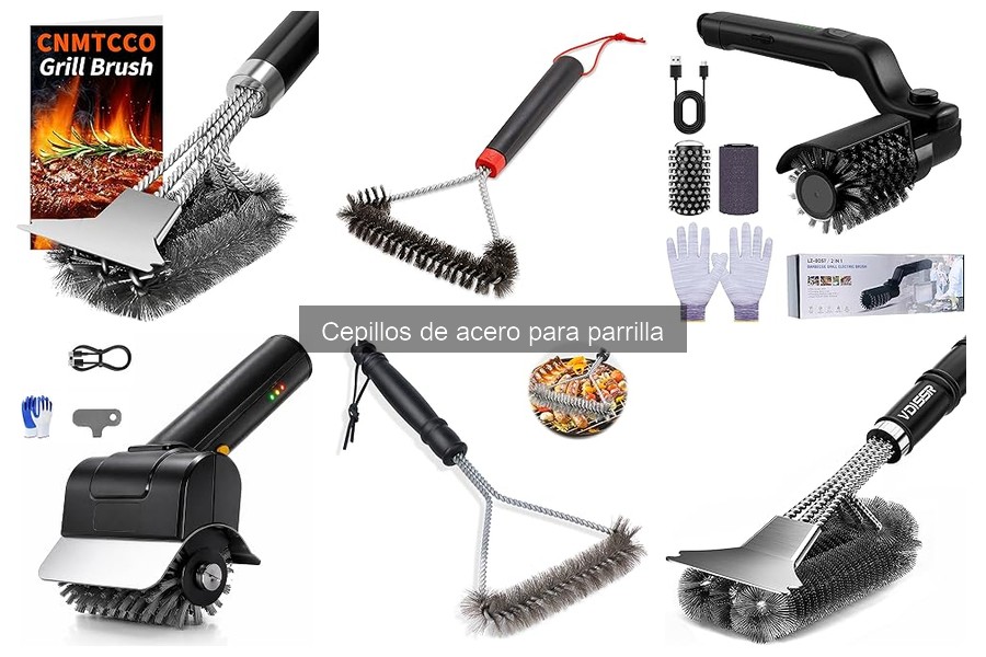 Cómo limpiar una parrilla de forma efectiva con cepillos de acero