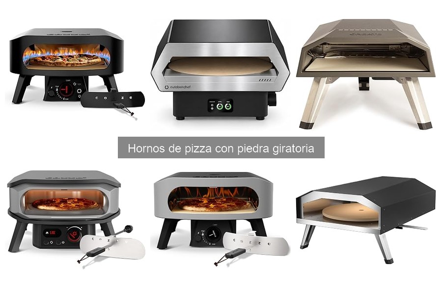 Mejores hornos de pizza con piedra giratoria para casa 2026