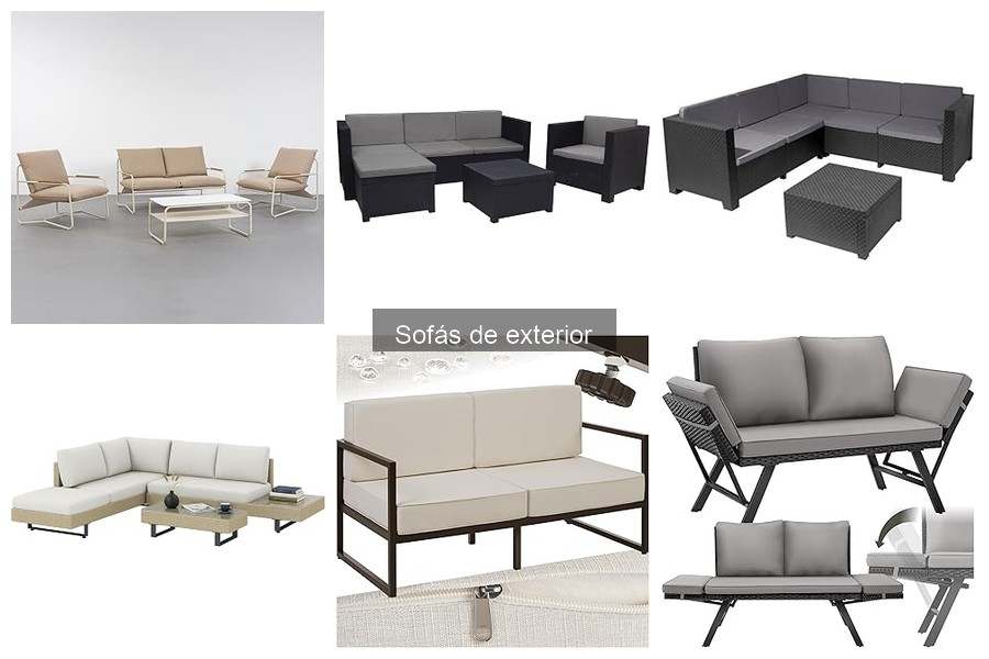 Ventajas y desventajas de materiales en sofás de exterior